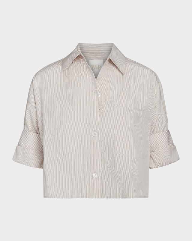 Next Ex Striped Button-Front Shirt